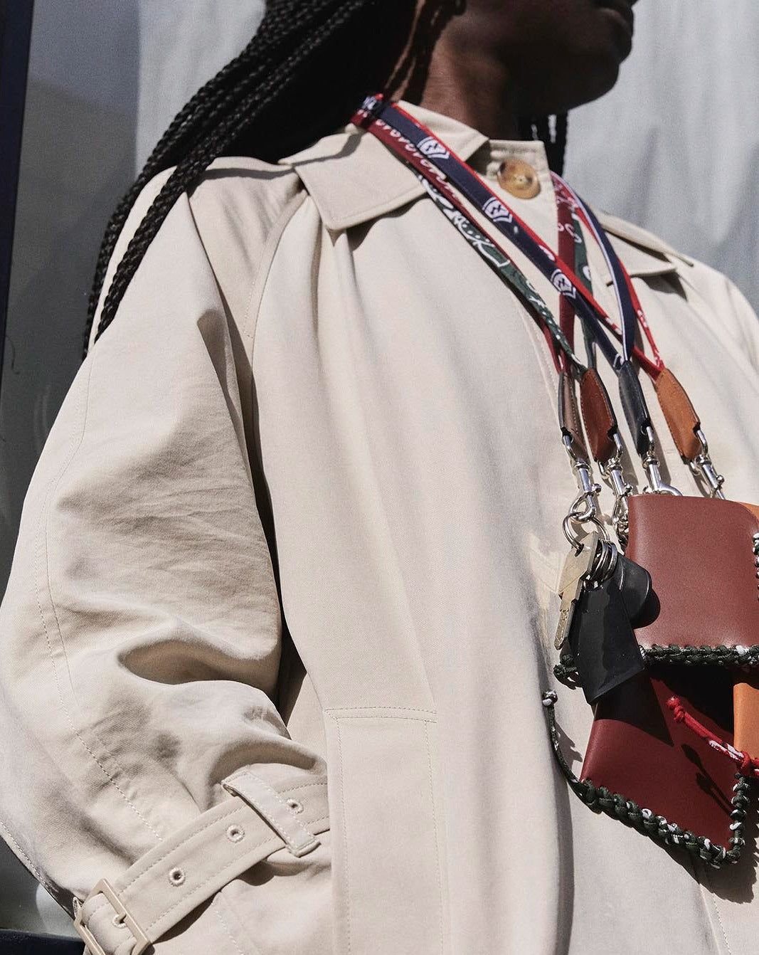 COOK-Mousqueton en cuir-Noir & bandana marine Mousqueton vendor-unknown