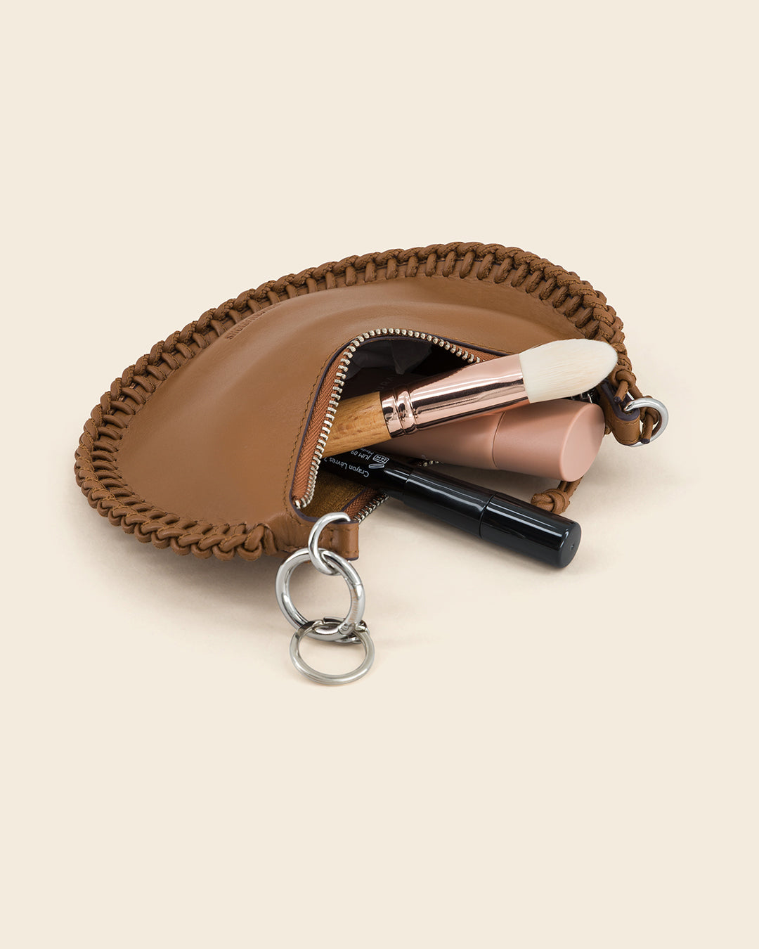 LUKY - charm's / porte monnaies - en cuir de veau Ambre Ponctuations