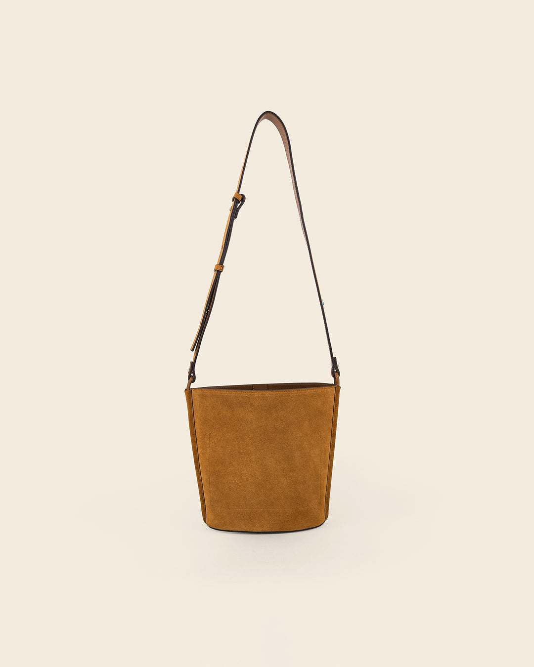 IOWA STUD - Sac seau en suede - Cognac avec Clous et Cabochons Turquoises Sacs PONCTUATIONS