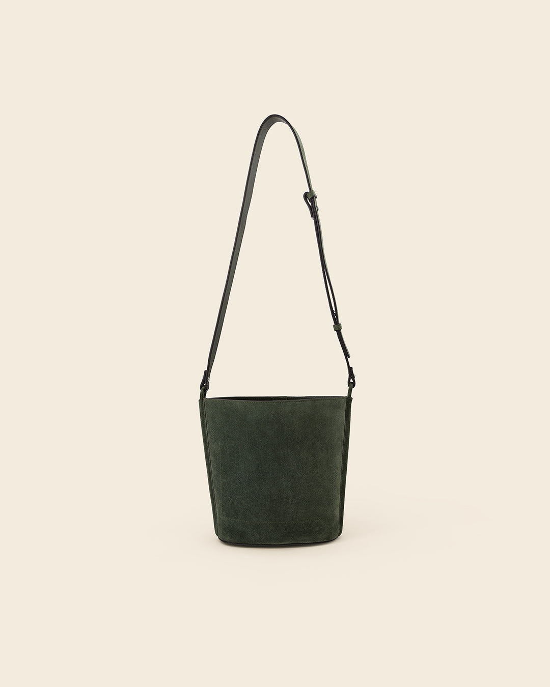 IOWA STUD - Sac seau en suede - Kaki avec Clous et Cabochons Turquoises Sacs PONCTUATIONS