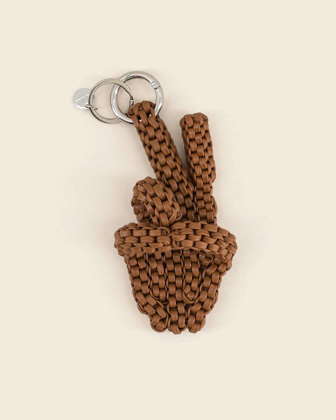 PEACE - charm's / porte clés - en cuir de veau AMBRE PONCTUATIONS