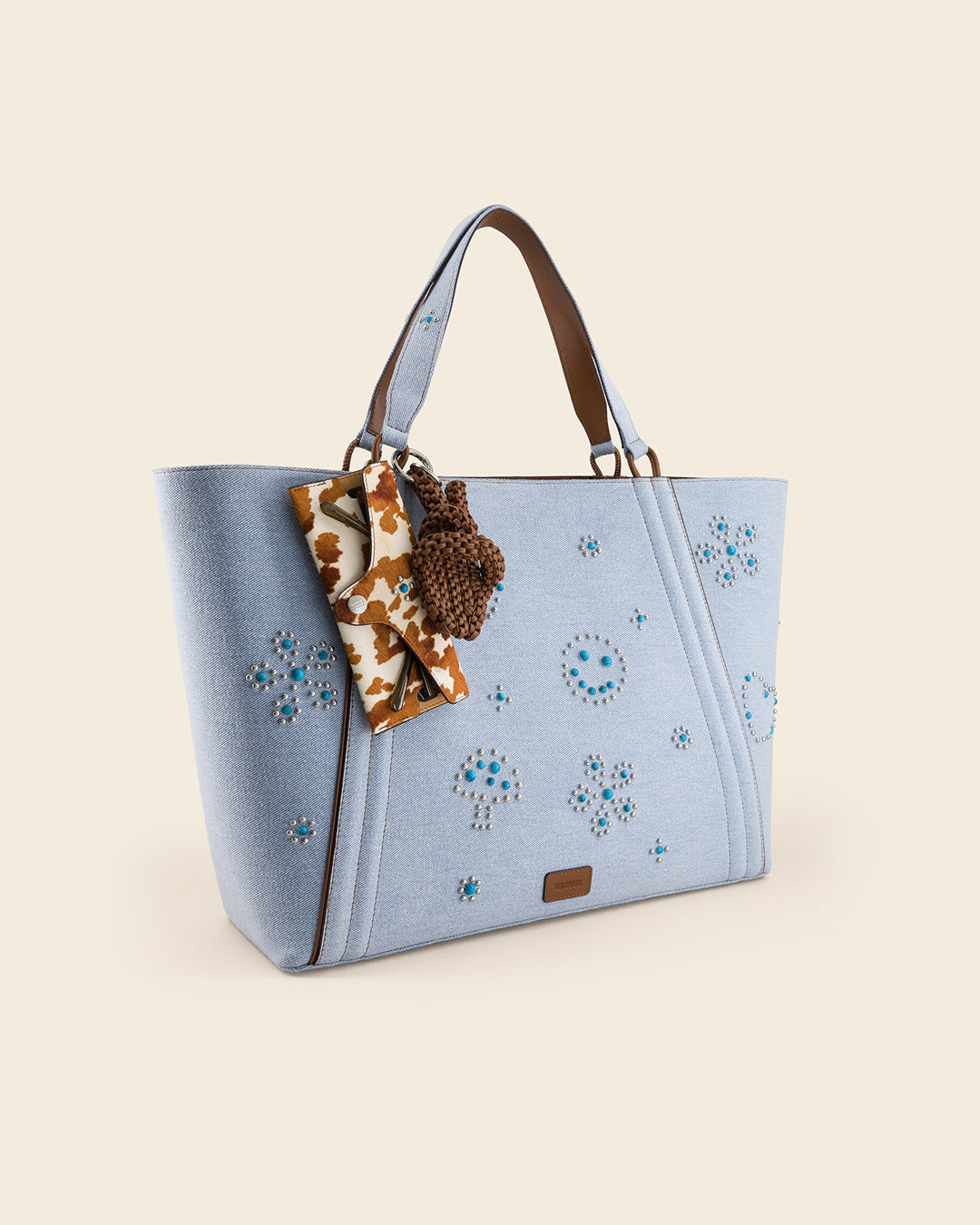 PEACE - charm's / porte clés - en cuir de veau AMBRE PONCTUATIONS