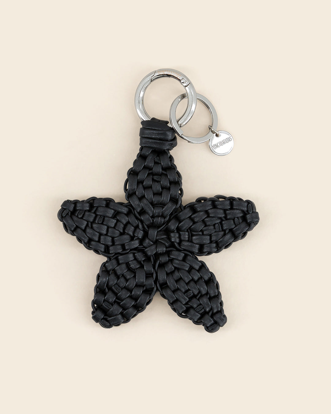 STAR - charm's / porte clés - en cuir de veau NOIR Porte-clés PONCTUATIONS