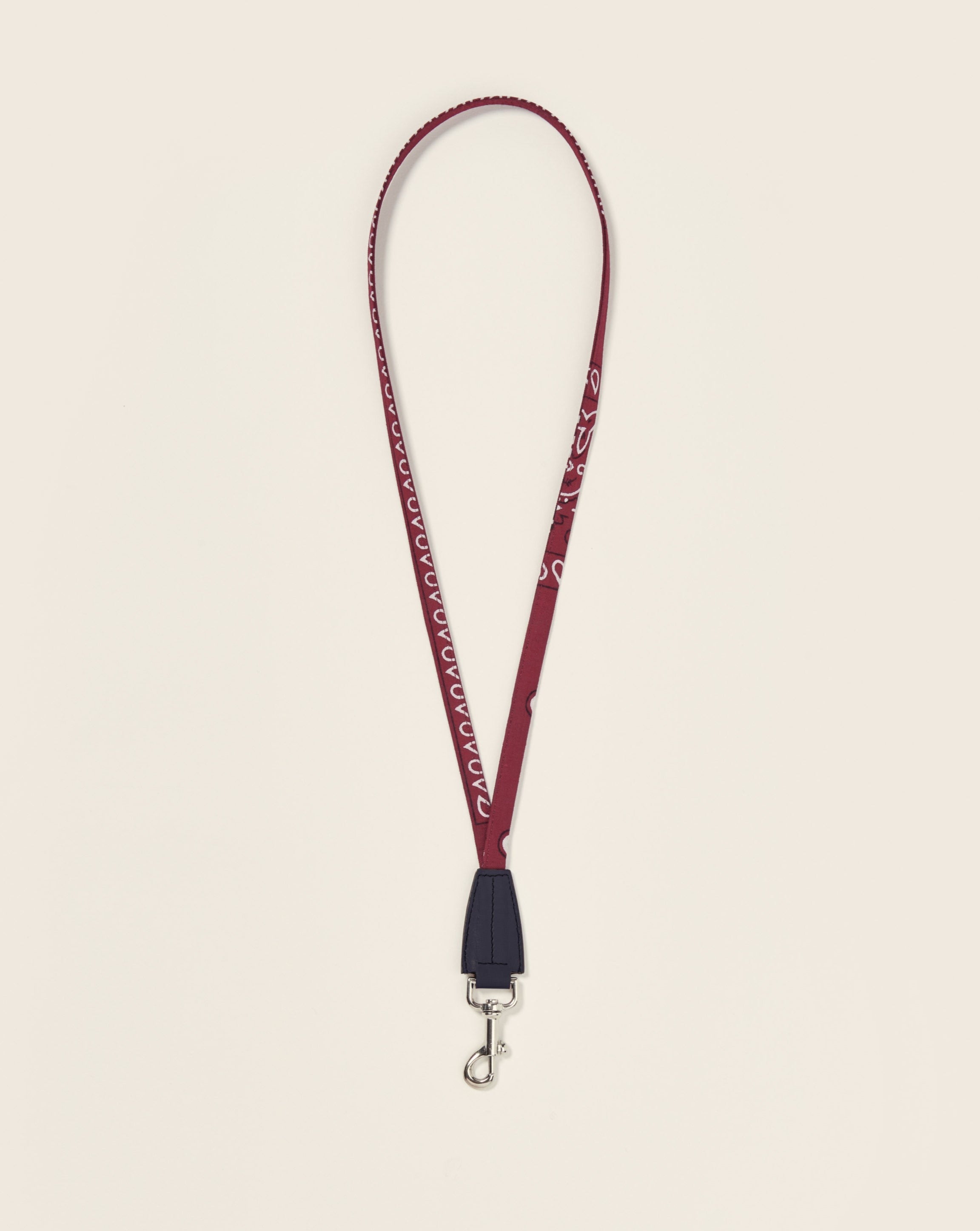 COOK-Mousqueton en cuir-Marine & bandana bordeaux Mousqueton vendor-unknown