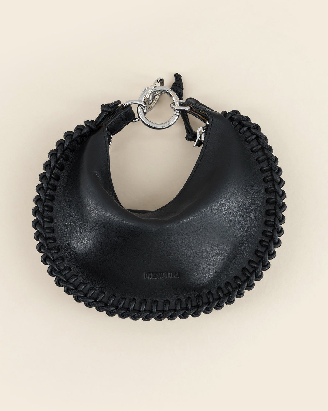 LUKY - charm's / porte monnaies - en cuir de veau Noir PONCTUATIONS