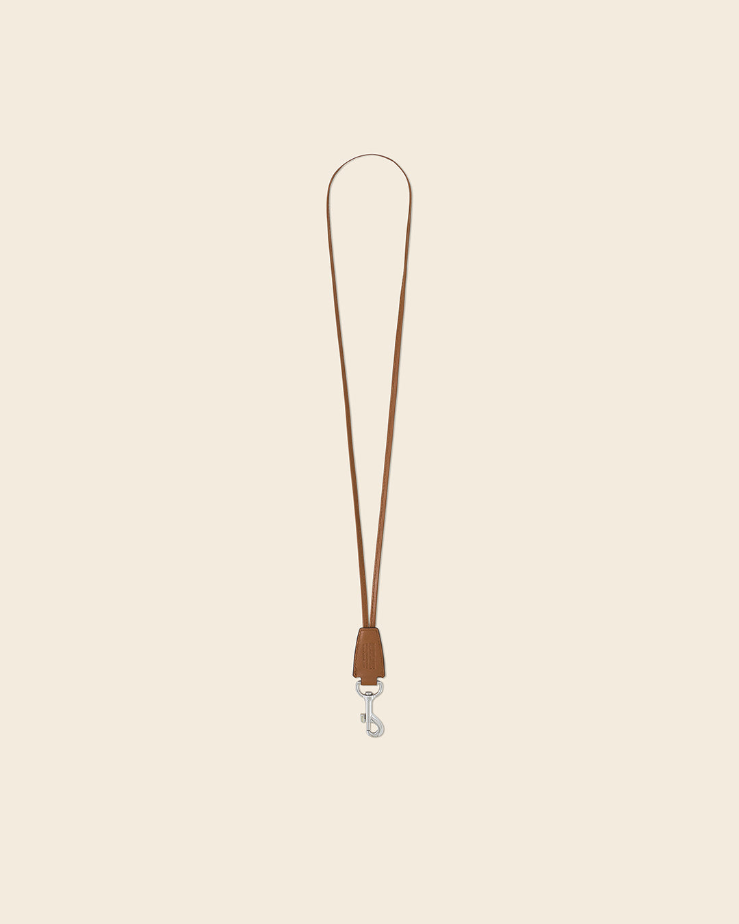COOK STUD -Mousqueton en cuir- Cognac avec Clous et Cabochons Turquoises Mousqueton PONCTUATIONS