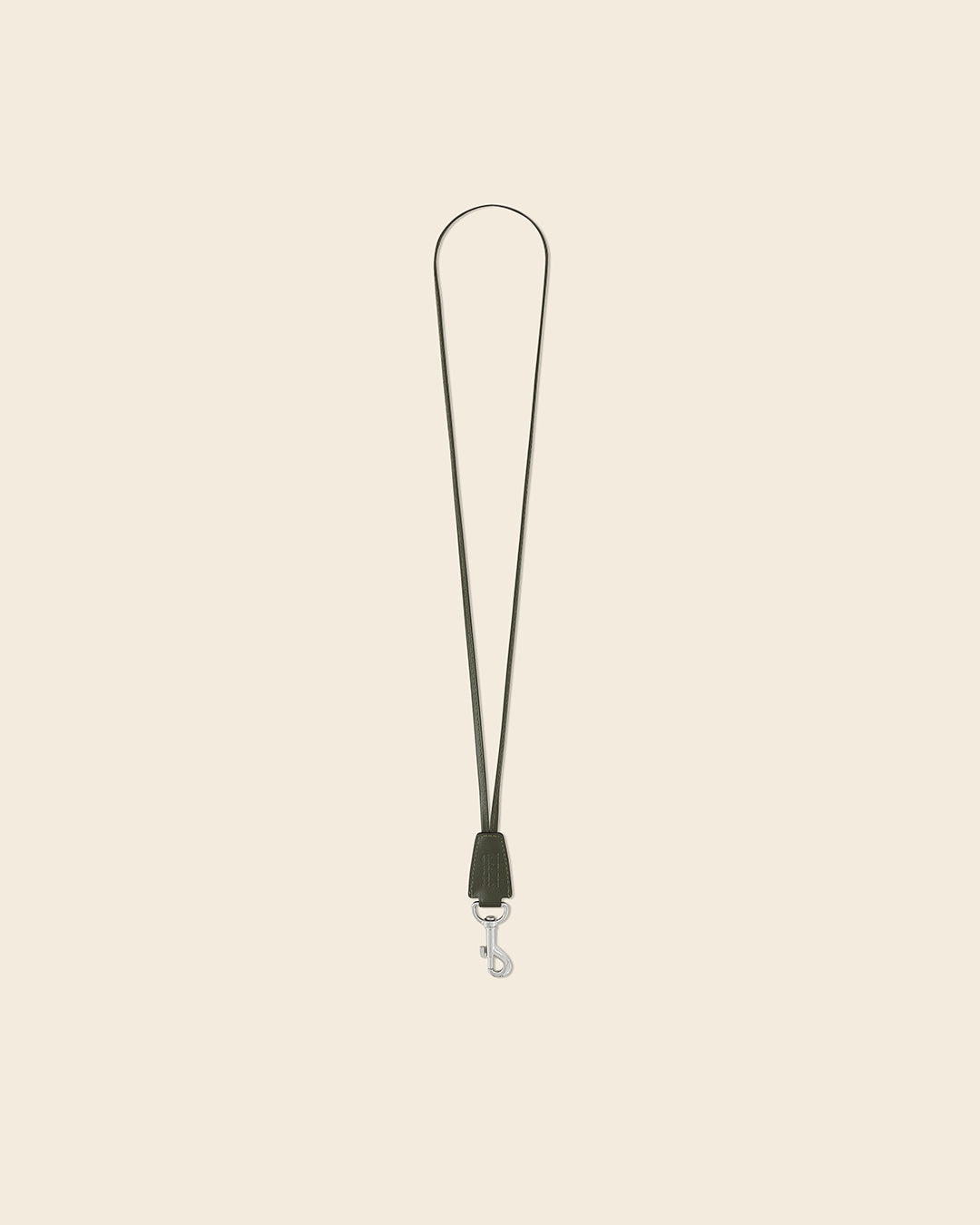 COOK STUD -Mousqueton en cuir-Kaki avec Clous et Cabochons Turquoises Mousqueton PONCTUATIONS